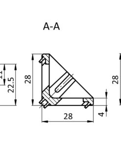 Alternative view of Zinc Connection Angle 30